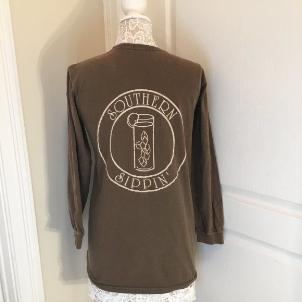 Southern Sippin long sleeve tshirt sweet tea